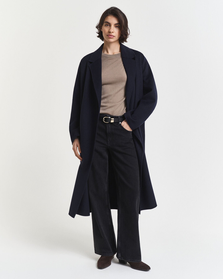 maglione girocollo in lana merino extra fine - beige talpa