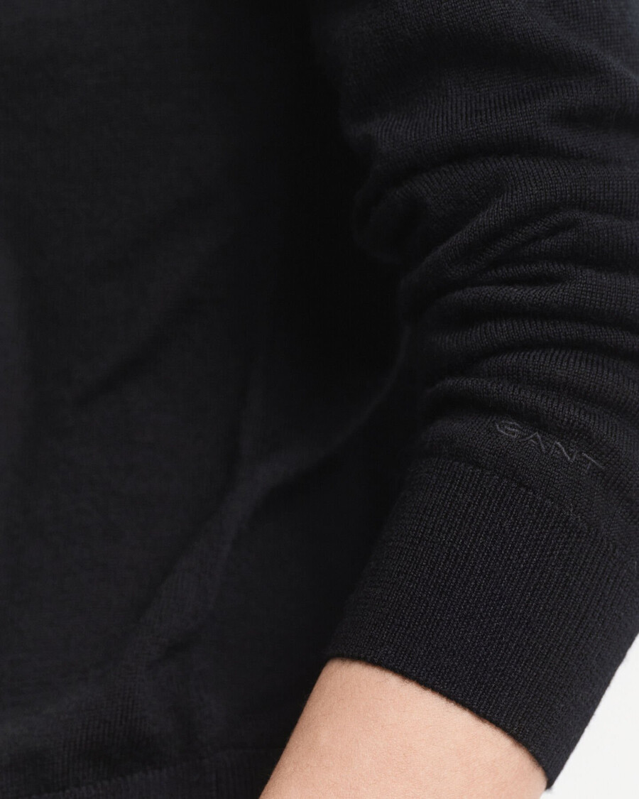 cardigan in lana merino extra fine - nero