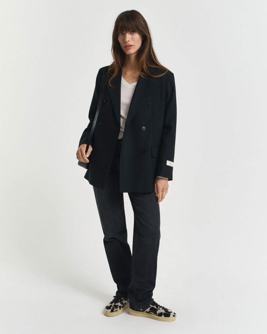 maglione con scollo a v in lana merino extra fine - crema