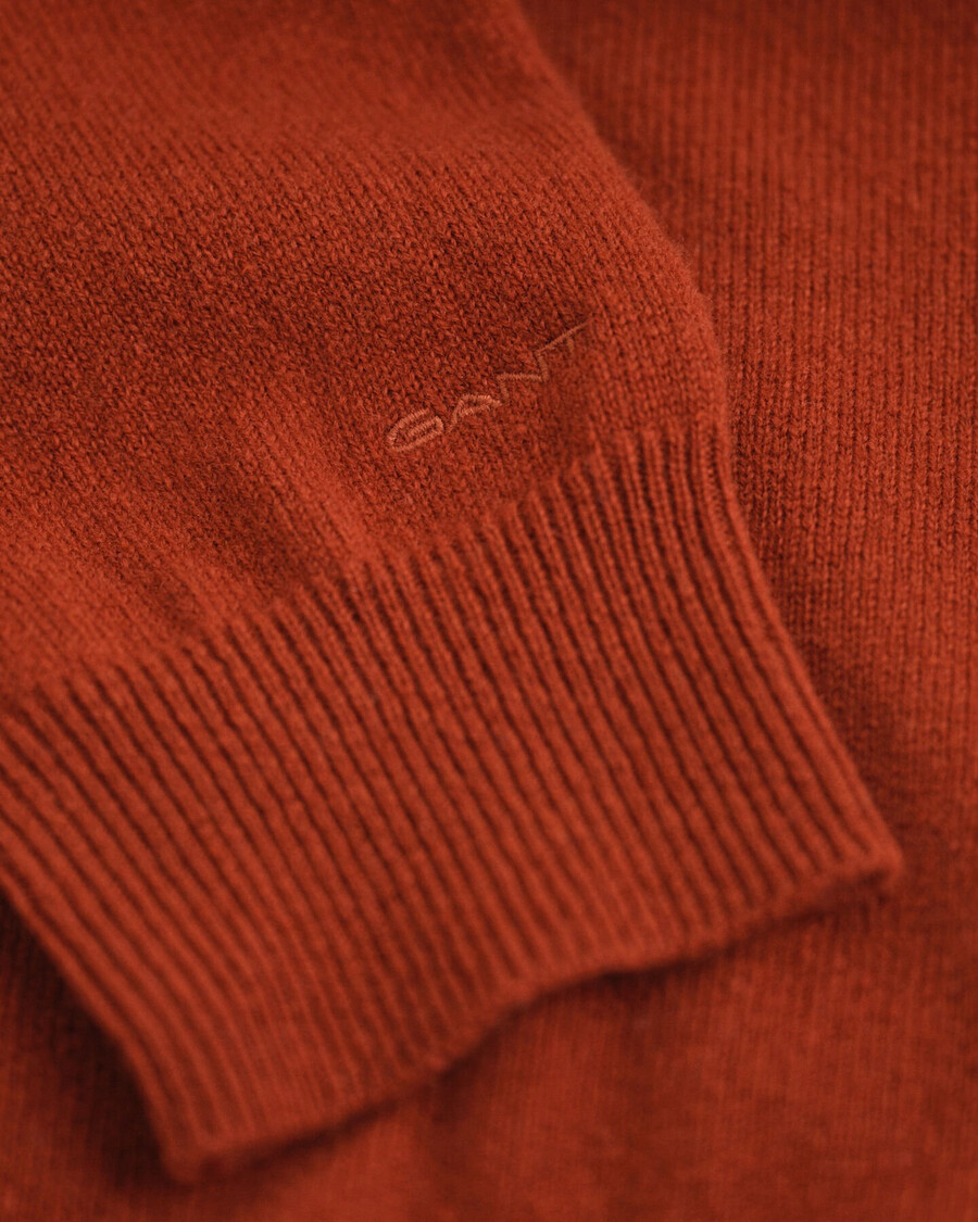 cardigan in lana dagnello superfine - modern rust