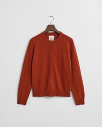 cardigan in lana dagnello superfine - modern rust