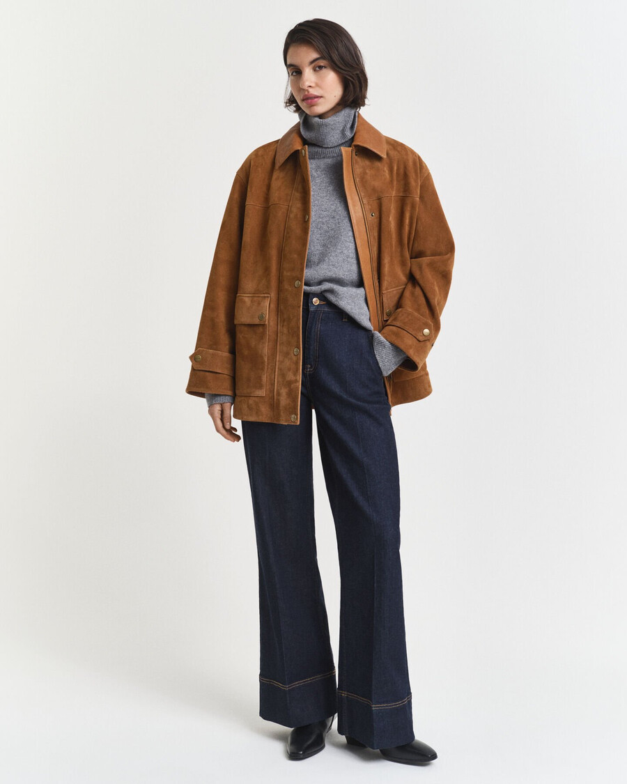 maglione a collo alto in morbida lana e cashmere - melange antracite