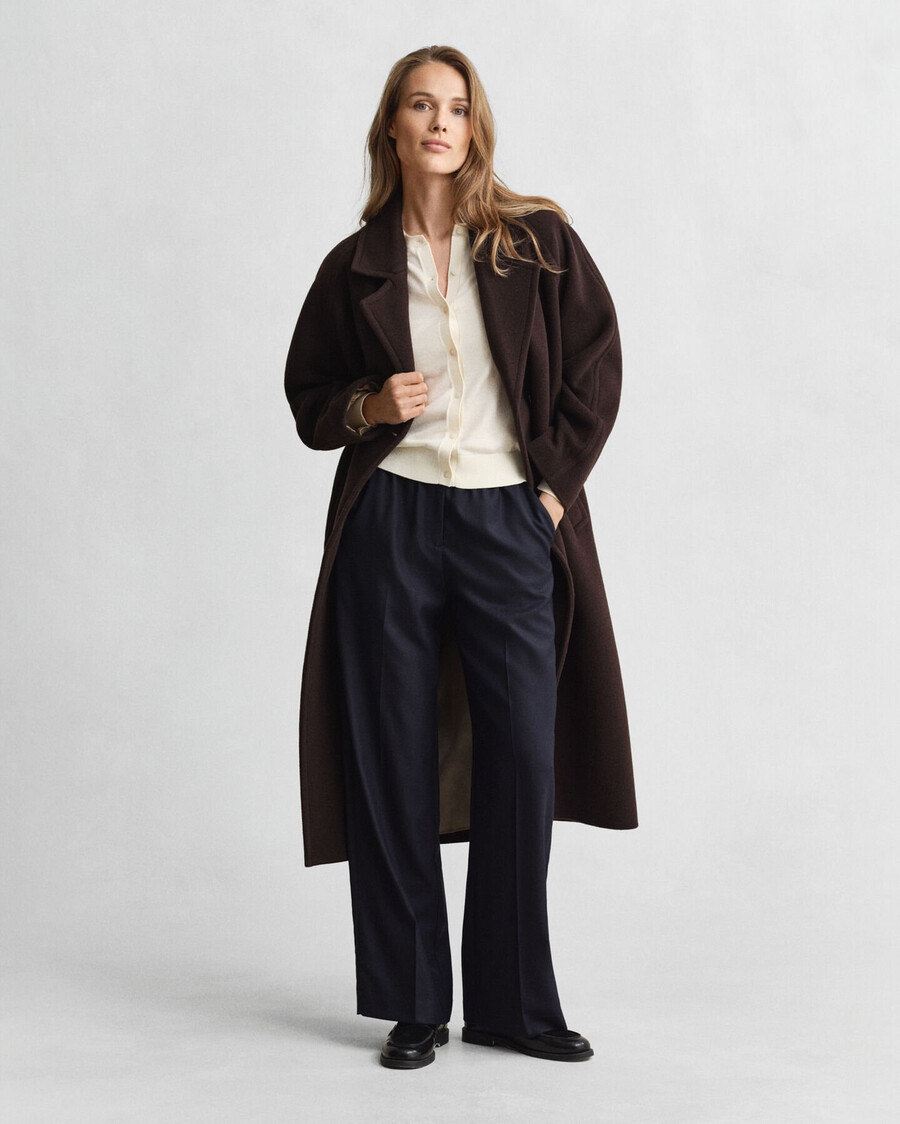 cardigan leggero in maglia girocollo - crema