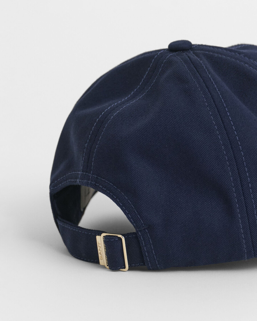 cappellino in twill di cotone shield - blu marino