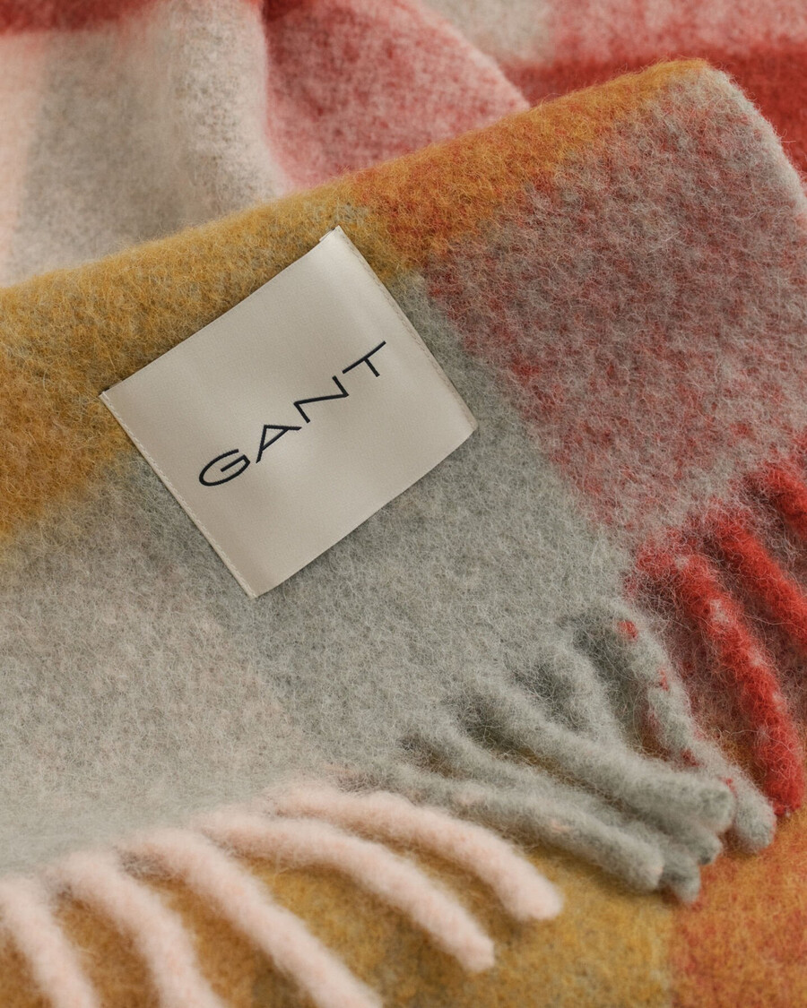sciarpa in misto lana di alpaca a quadri - multicolore