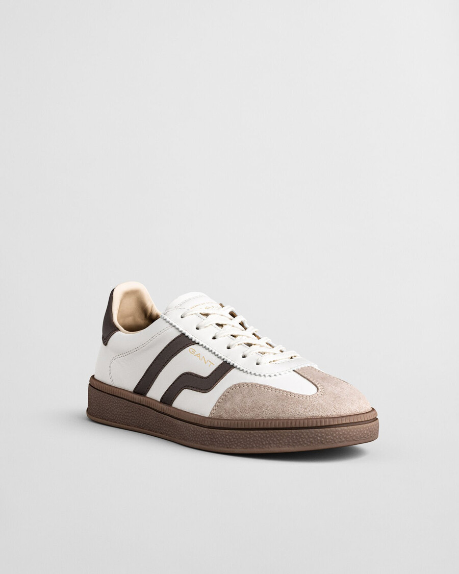 sneakers in pelle cuzima - marrone