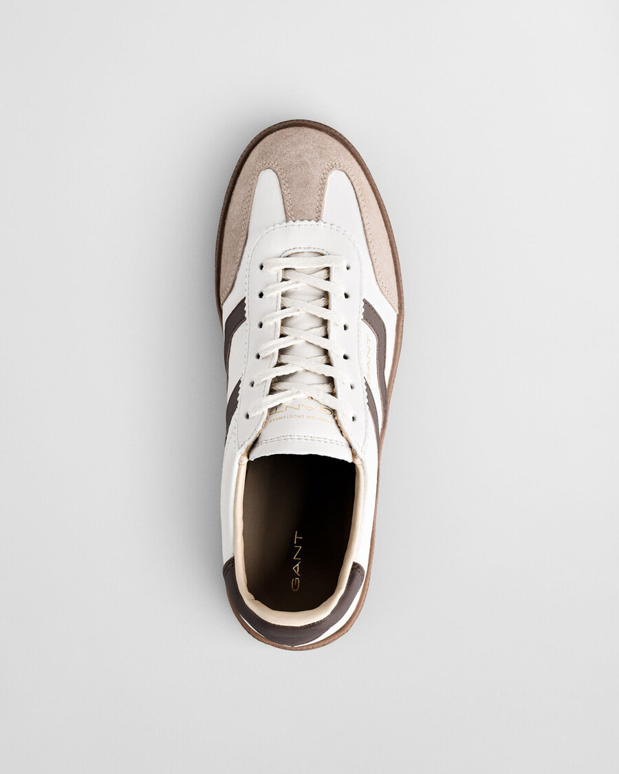 sneakers in pelle cuzima - marrone