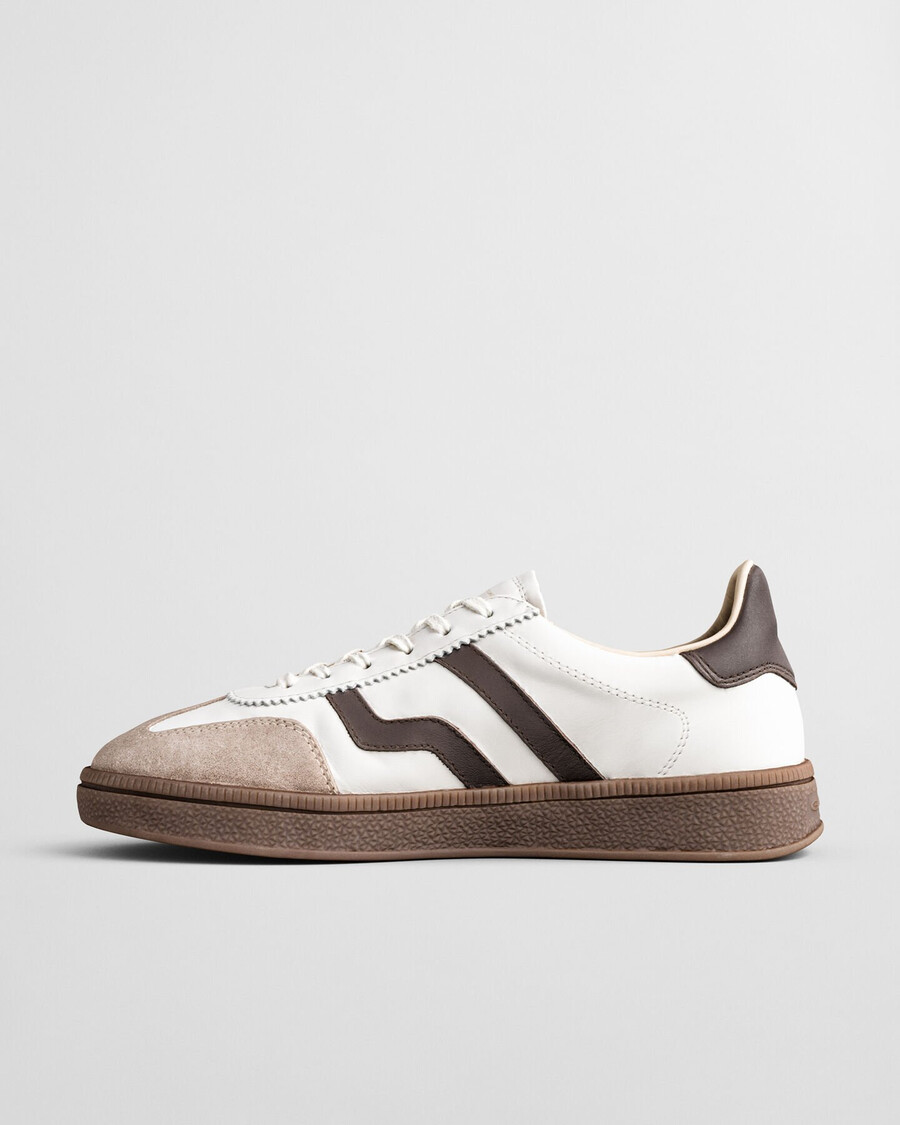 sneakers in pelle cuzima - marrone