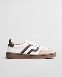 sneakers in pelle cuzima - marrone