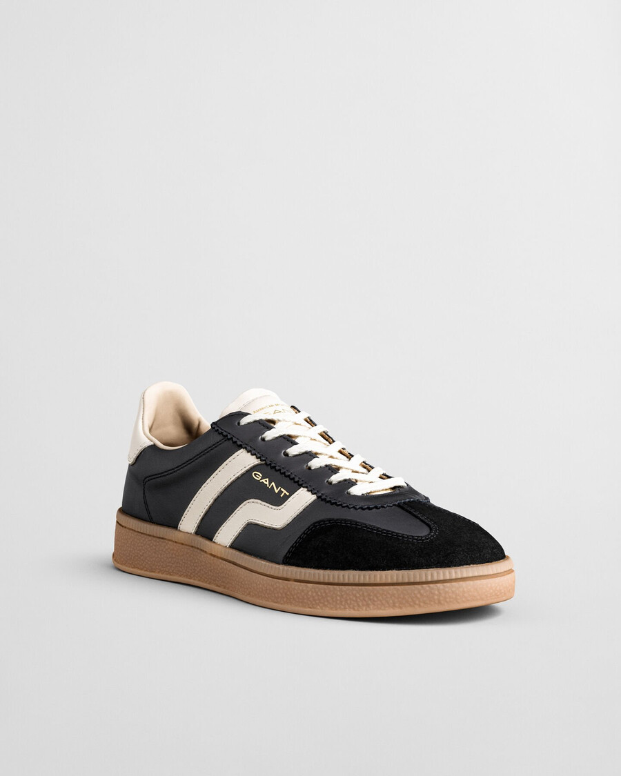 sneakers in pelle cuzima - nero