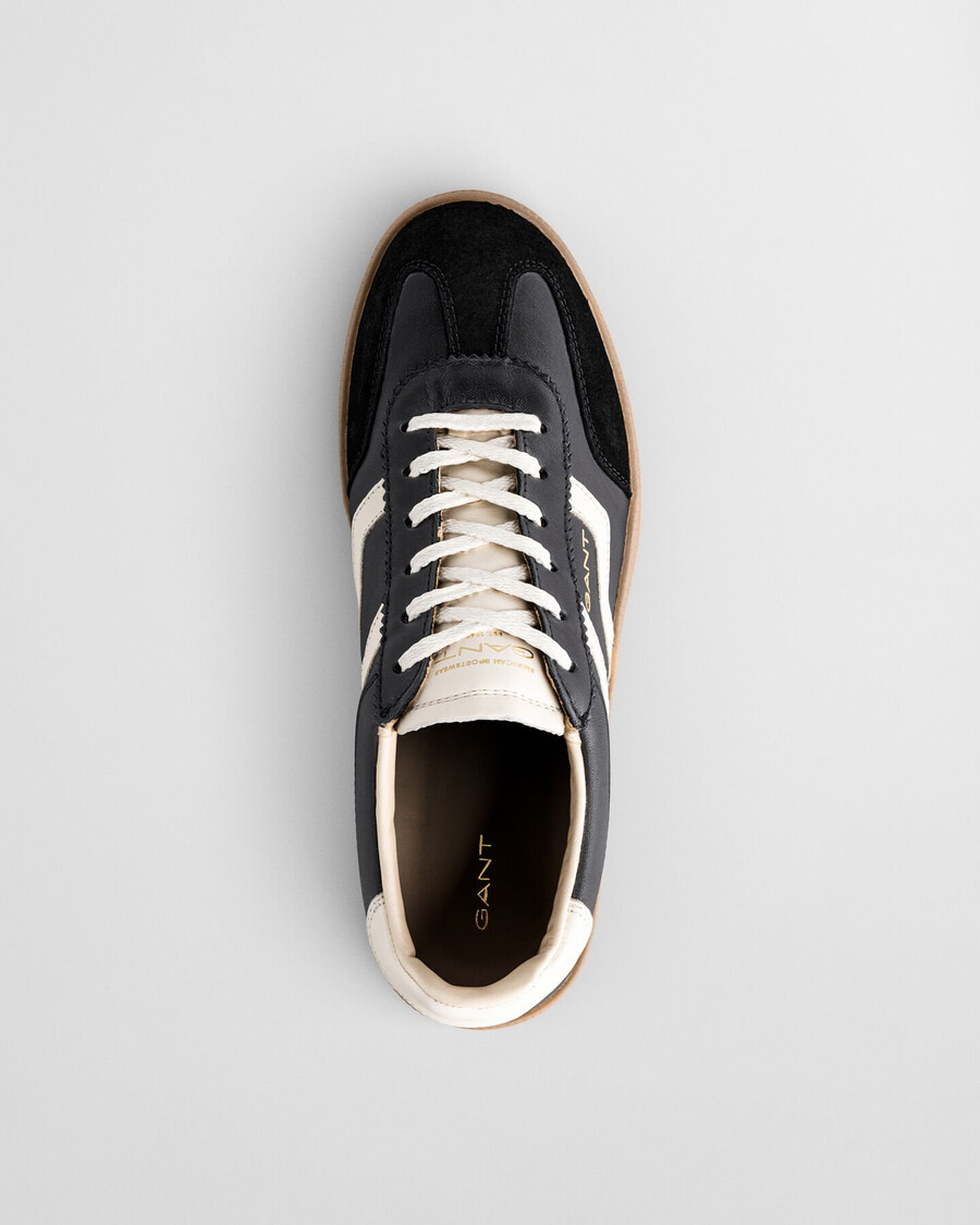 sneakers in pelle cuzima - nero