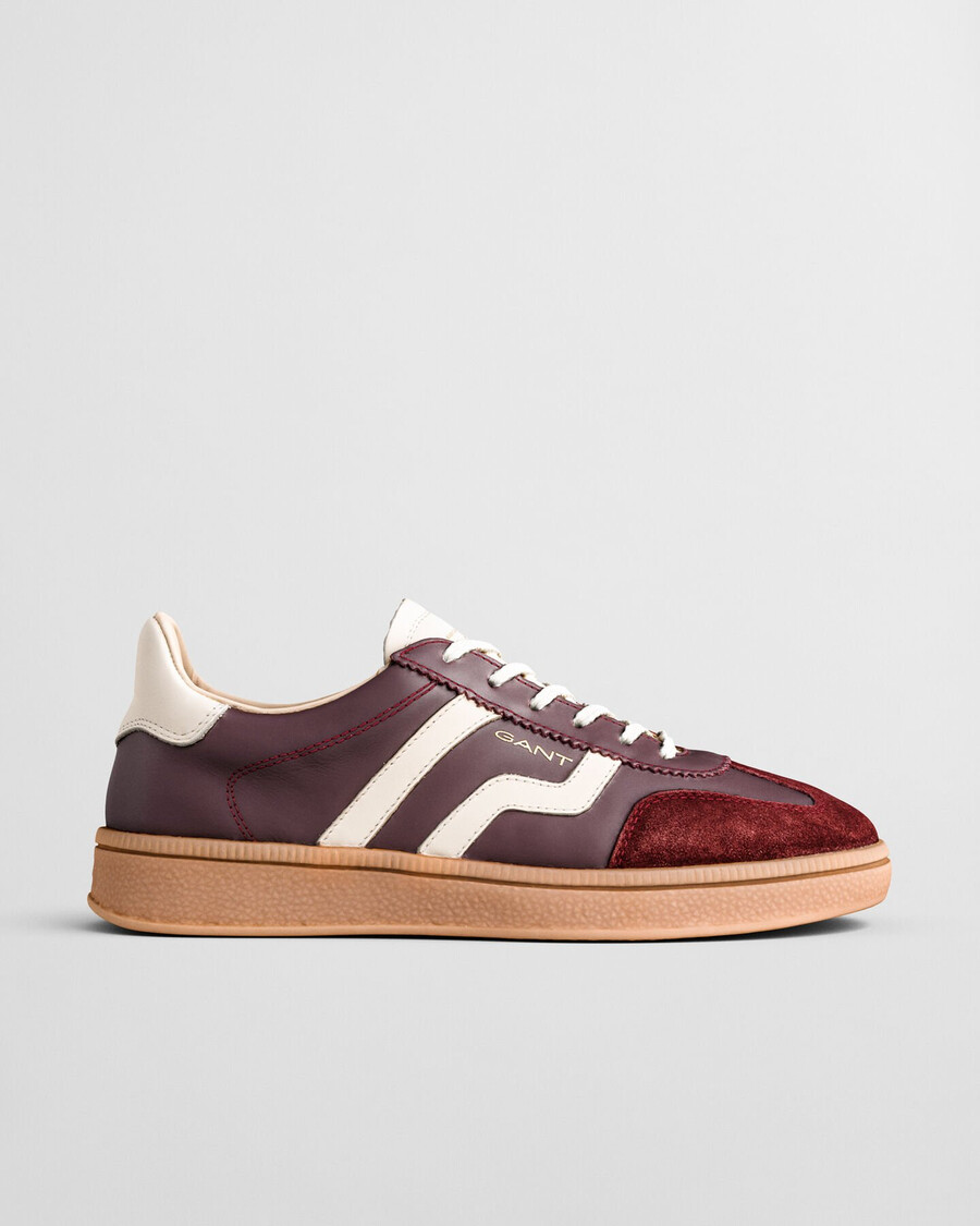 sneakers in pelle cuzima - prugna vino