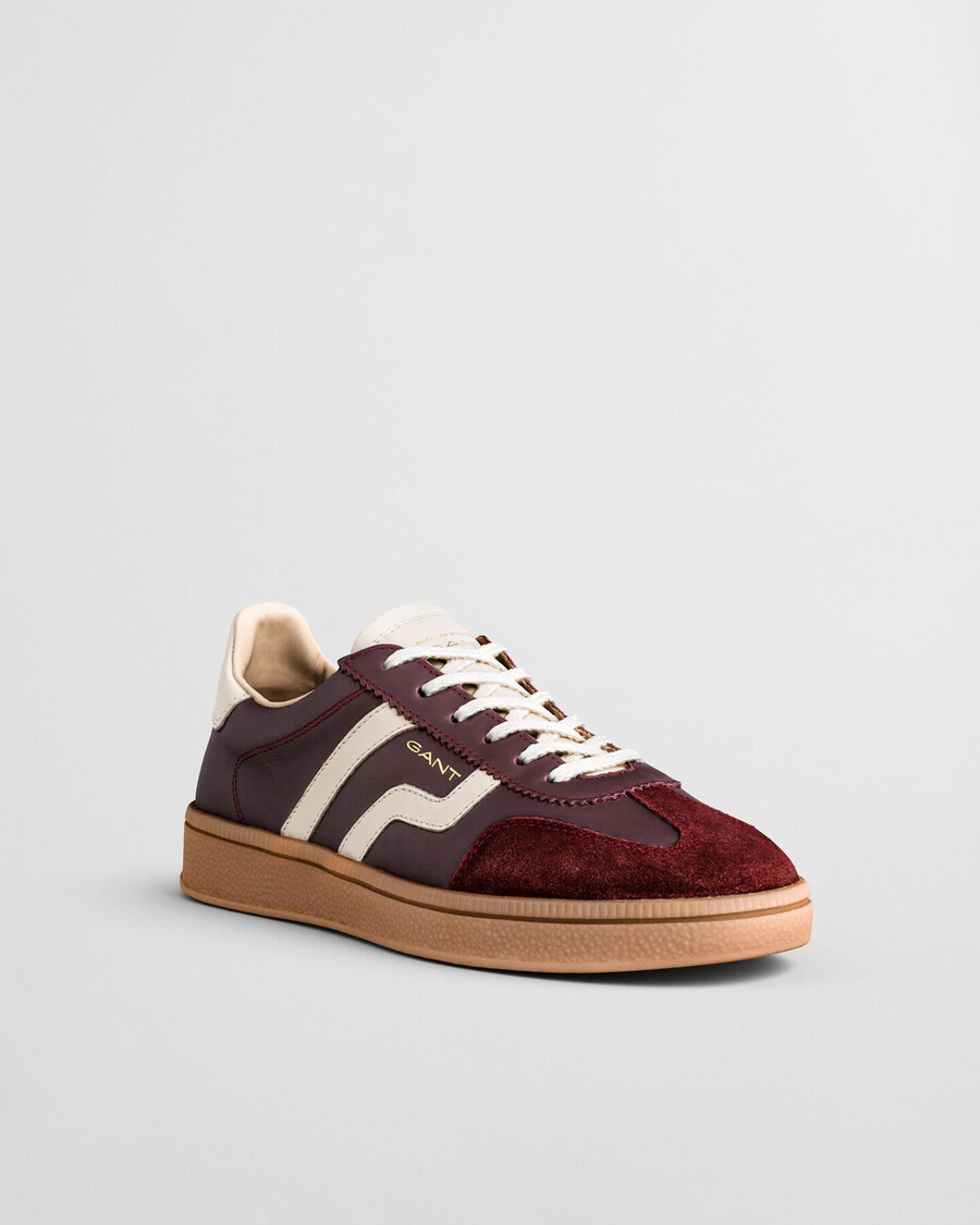 sneakers in pelle cuzima - prugna vino