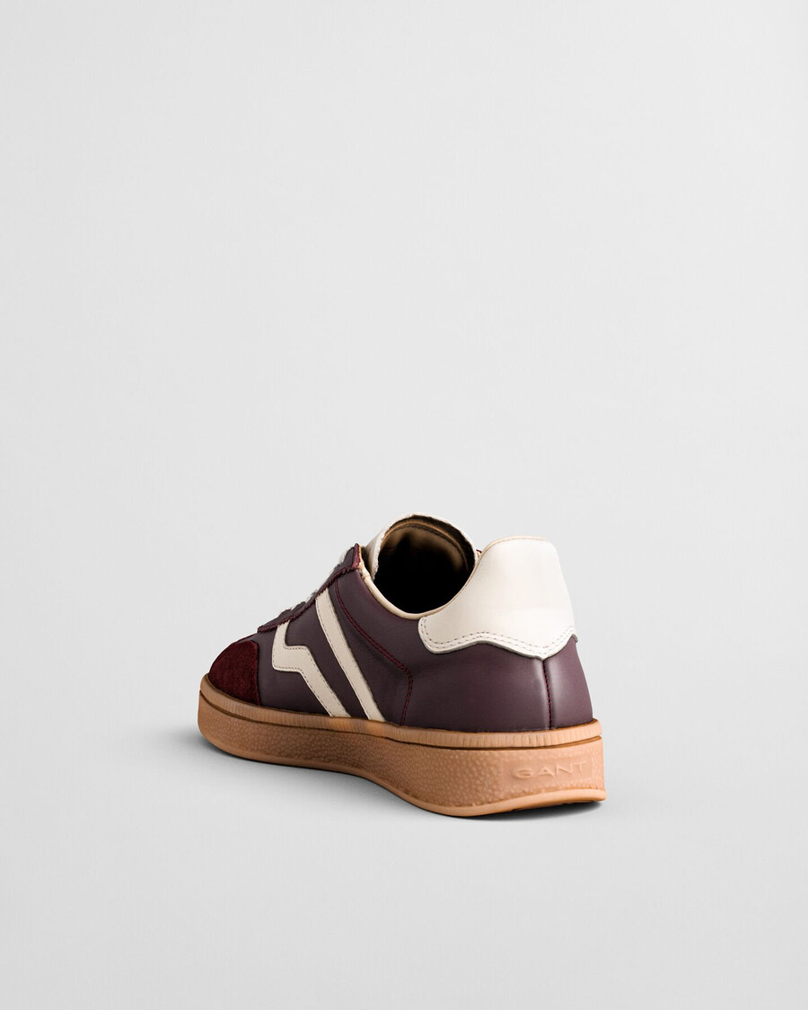 sneakers in pelle cuzima - prugna vino