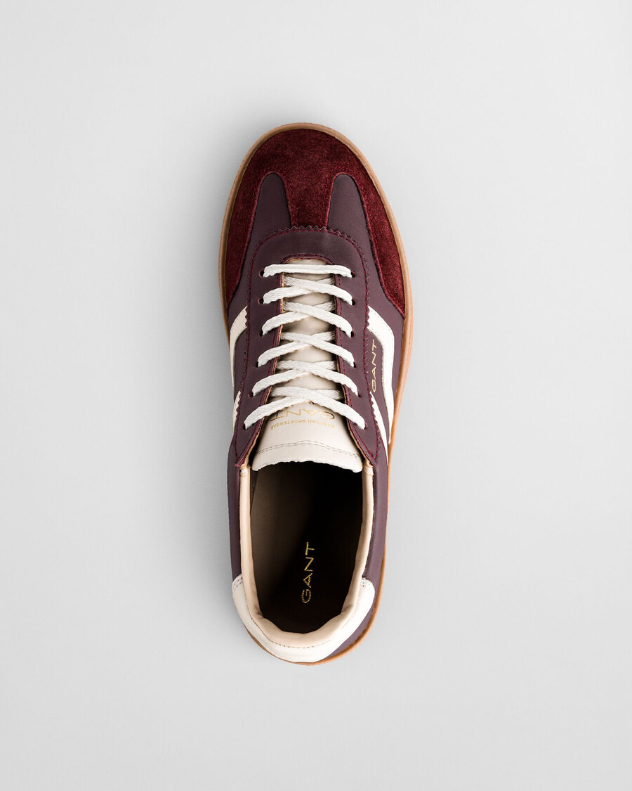 sneakers in pelle cuzima - prugna vino