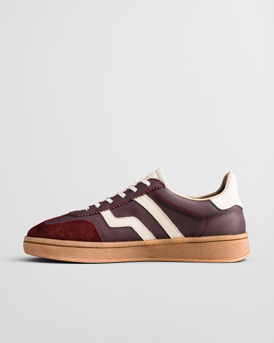 sneakers in pelle cuzima - prugna vino
