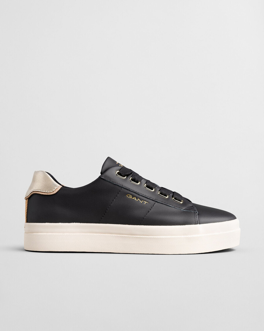 sneakers in pelle avona - nero ebano