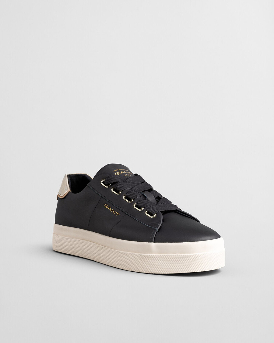sneakers in pelle avona - nero ebano