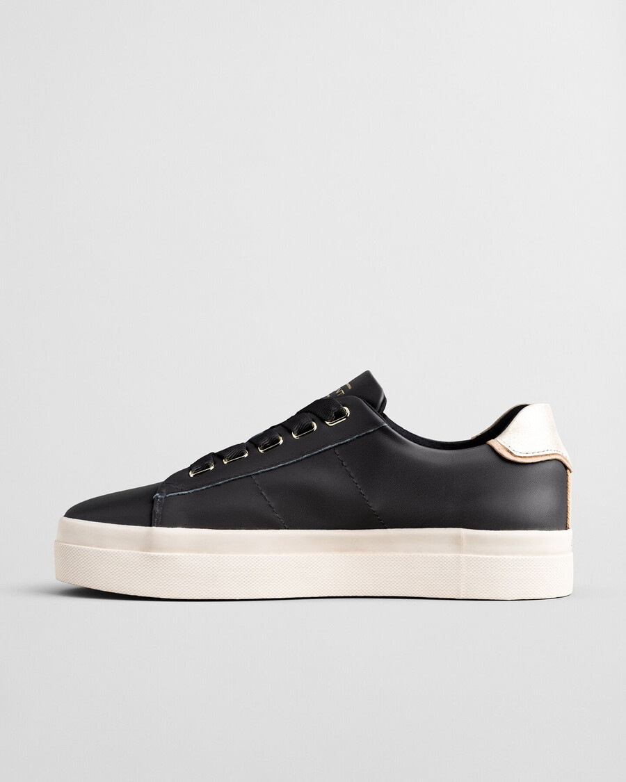 sneakers in pelle avona - nero ebano