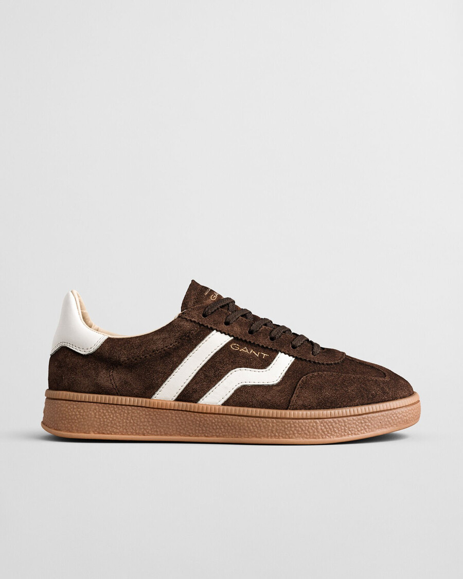 sneakers in pelle scamosciata cuzima - whiskey brown