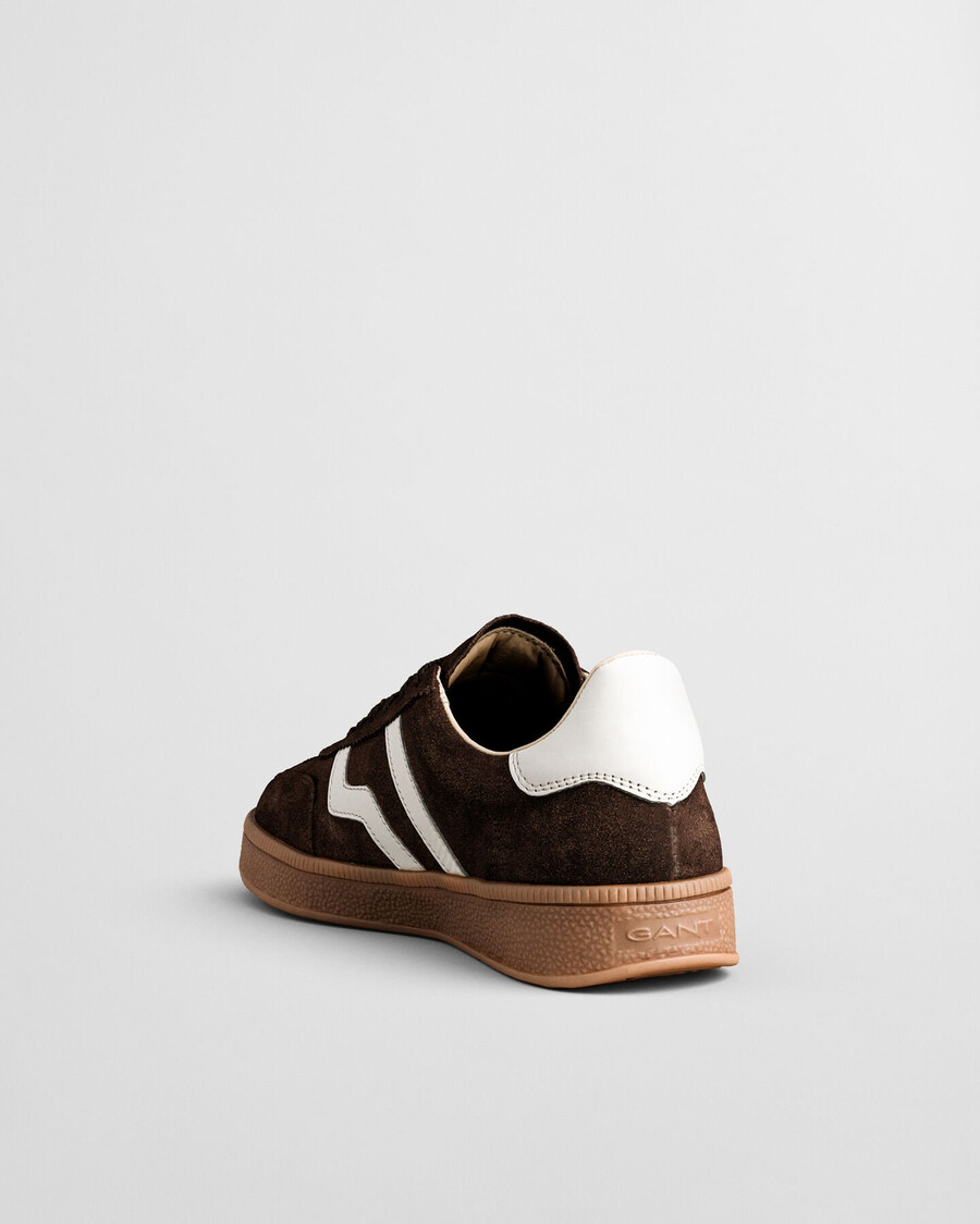 sneakers in pelle scamosciata cuzima - whiskey brown