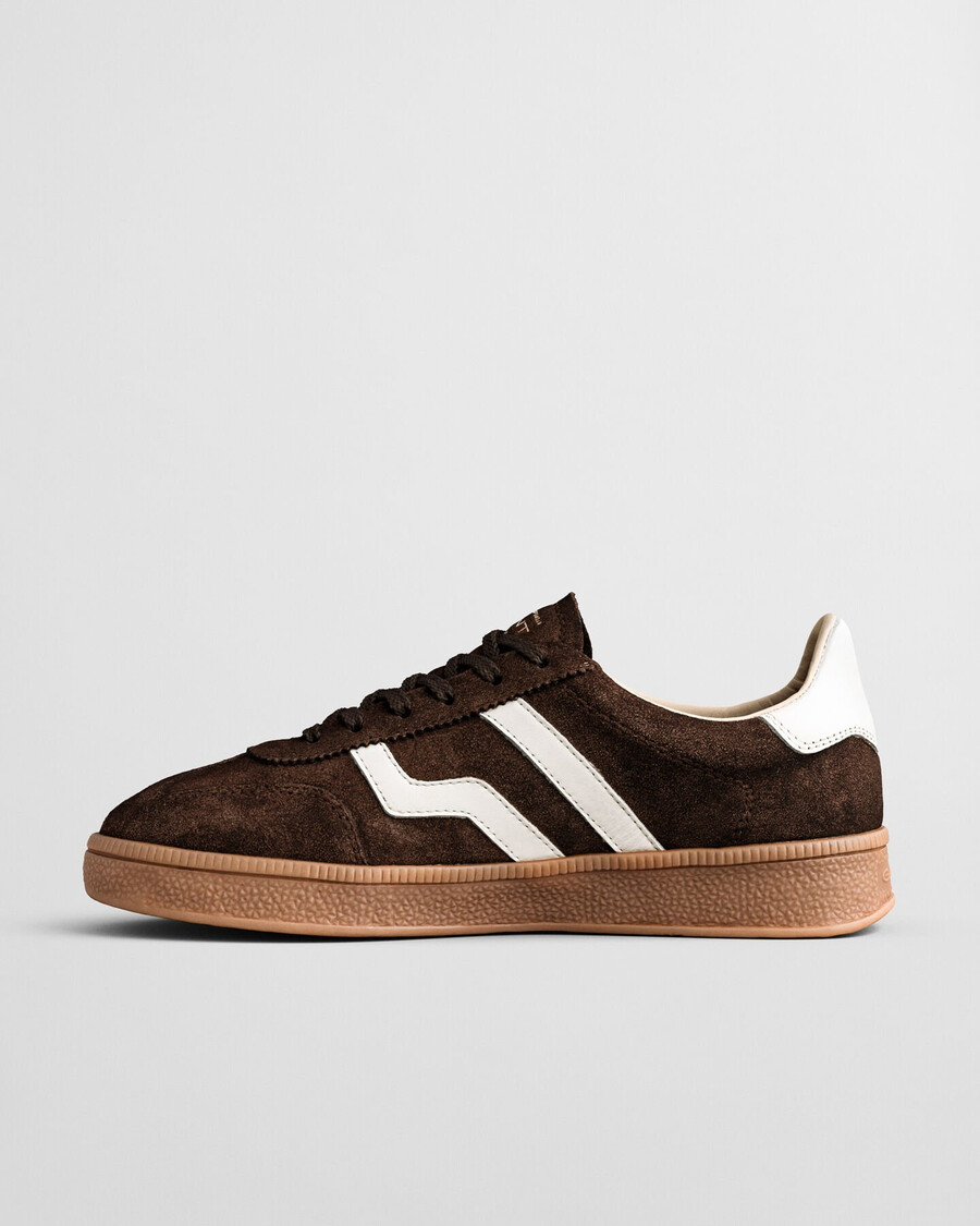 sneakers in pelle scamosciata cuzima - whiskey brown