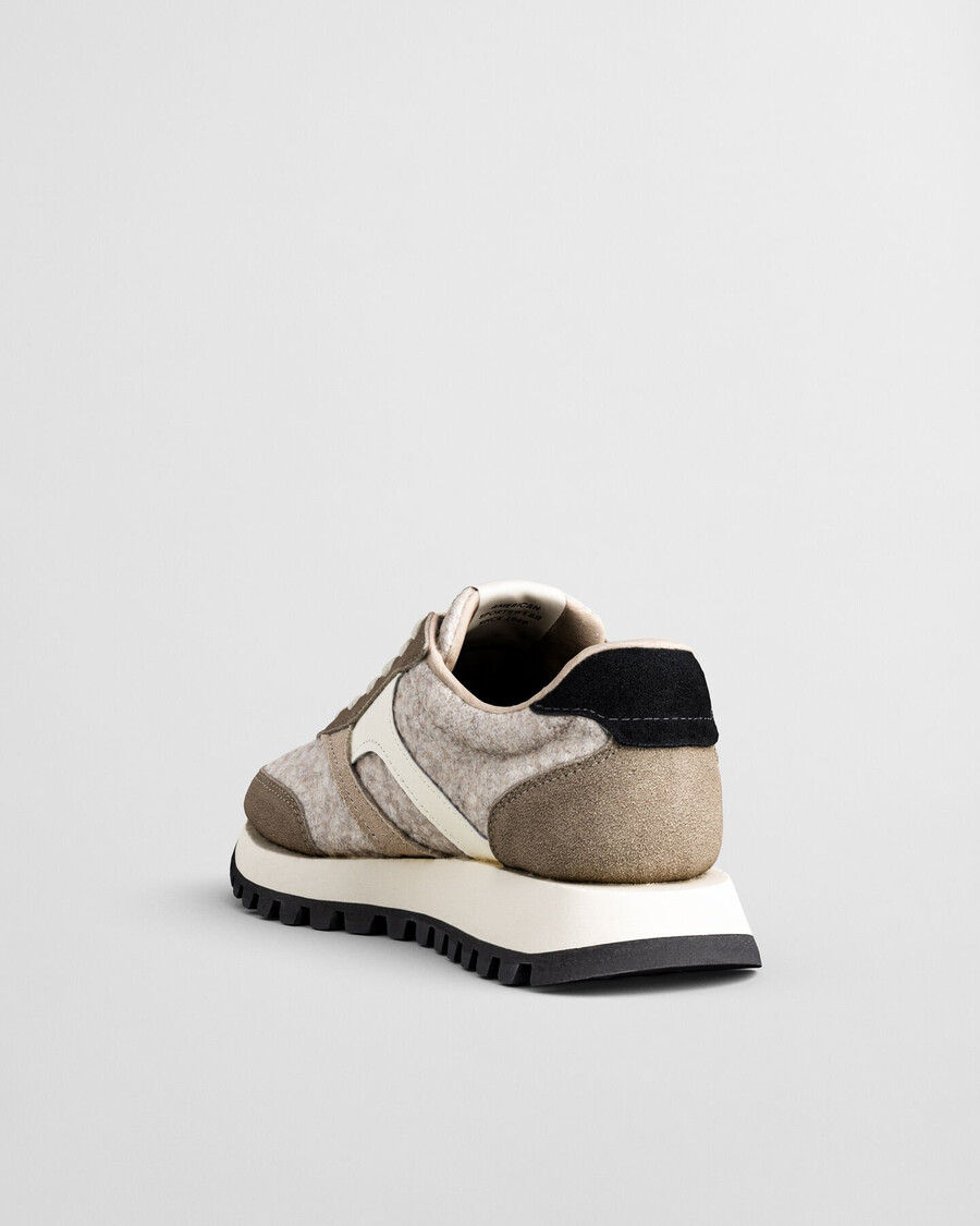sneakers in lana scamosciata caffay - talpa chiaro