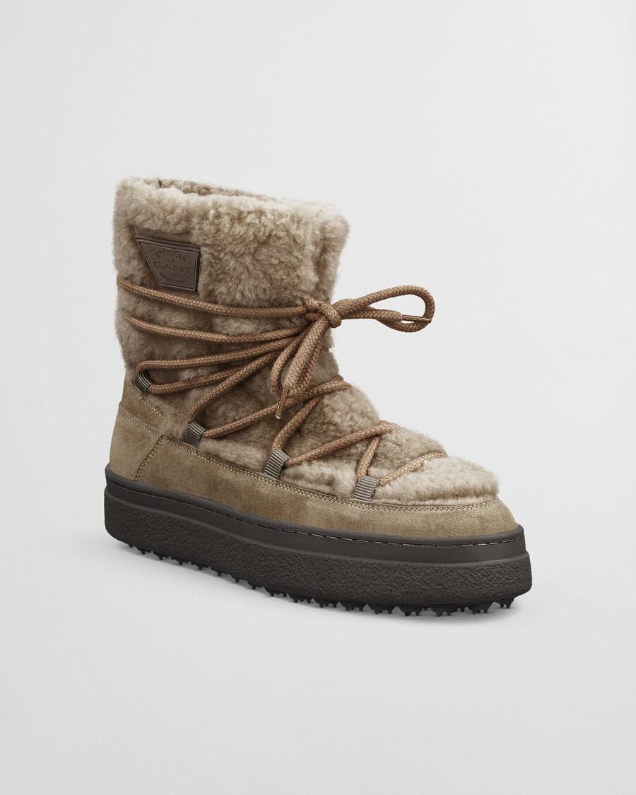 stivali snowhill laceup mid - cachi caldo