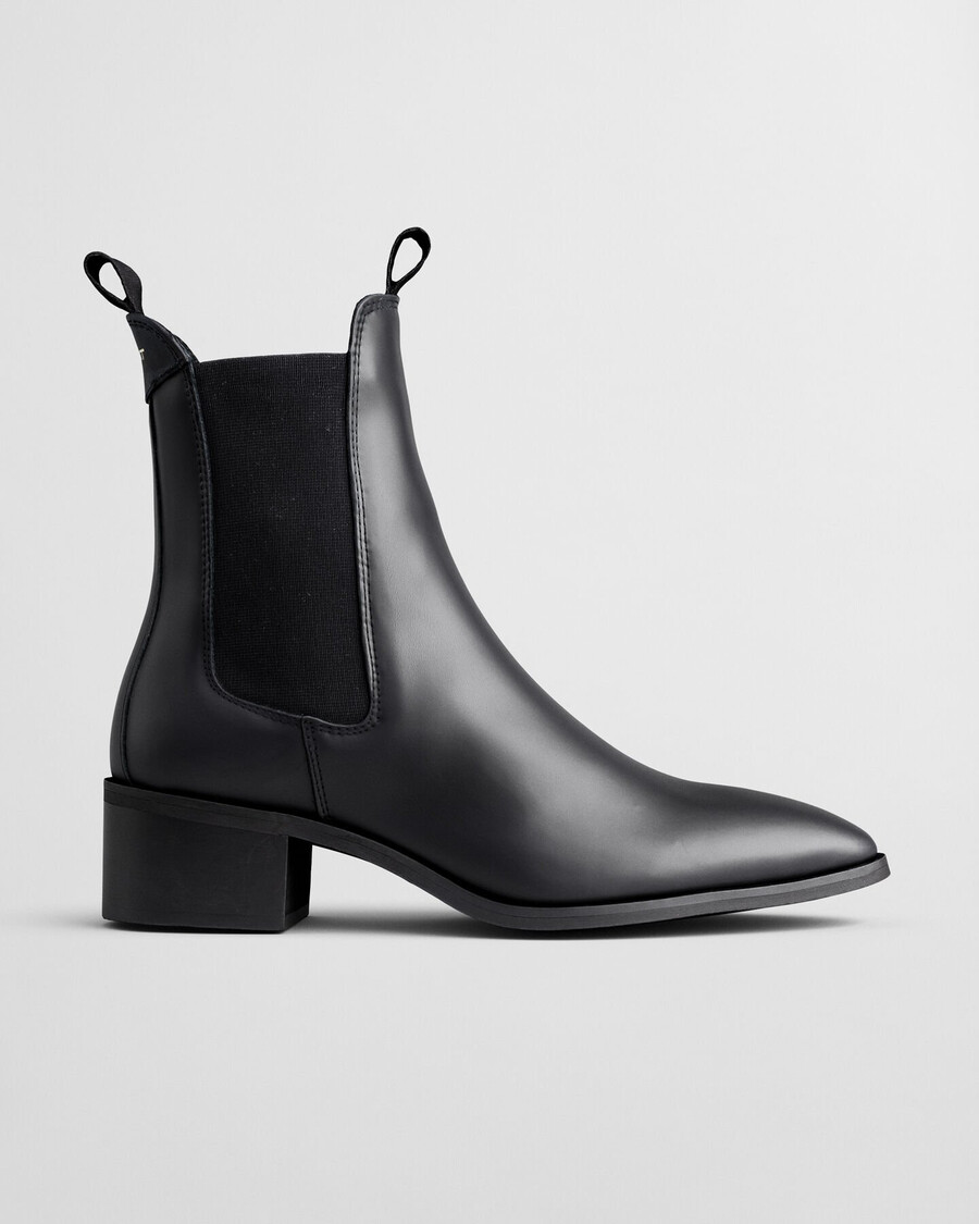 stivaletti chelsea in pelle st broomly - nero