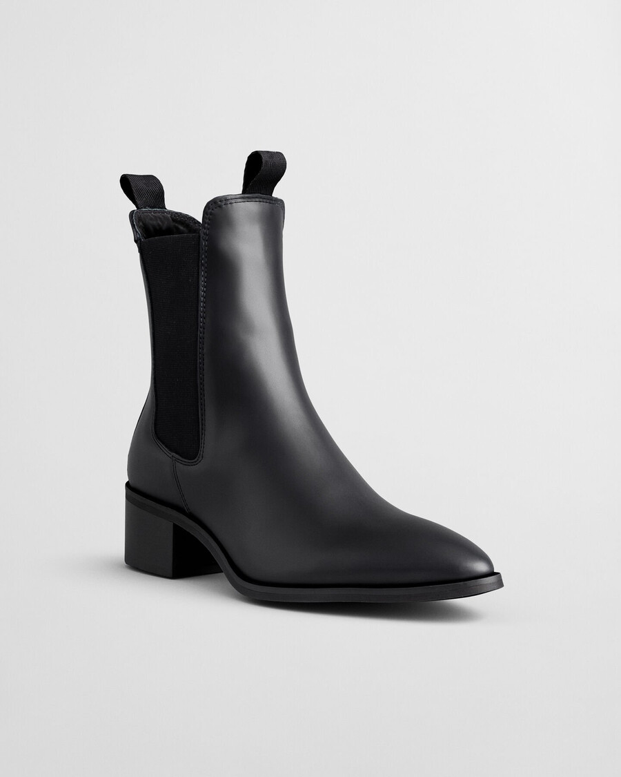 stivaletti chelsea in pelle st broomly - nero
